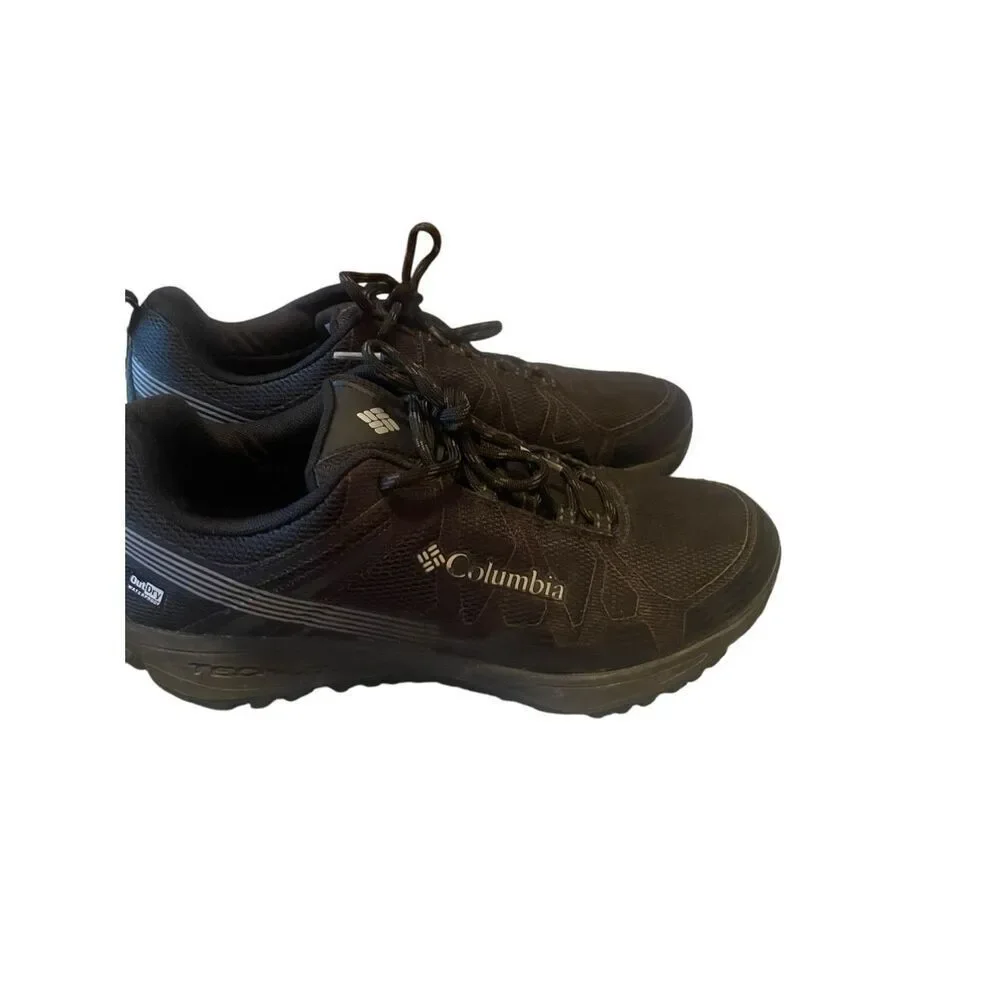 Columbia Mens Black Conspiracy V Techlite Outdry Waterproof Hiking Shoes Size 8